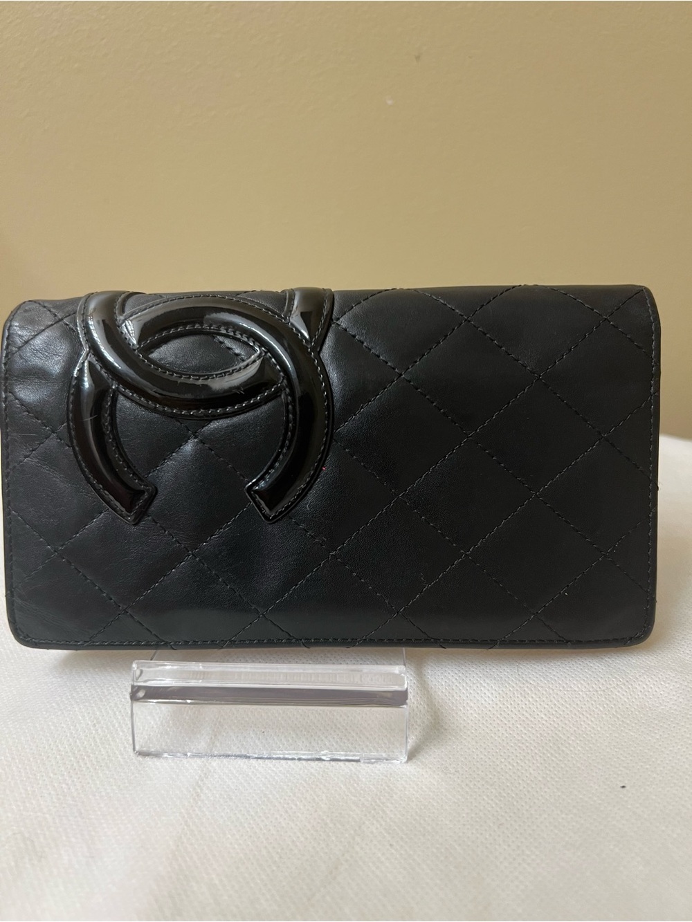 Chanel Authentic Quilted long Leather Wallet EUC - Picture 9 of 11